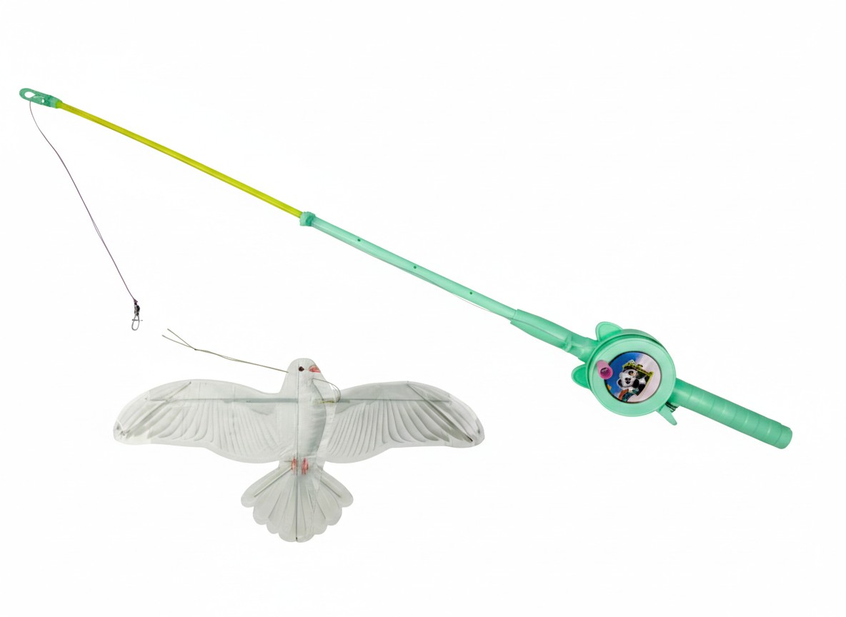 Bdt ''Drachenangel'' 70cm Angelrute + 30cm Drachen ''Taube''