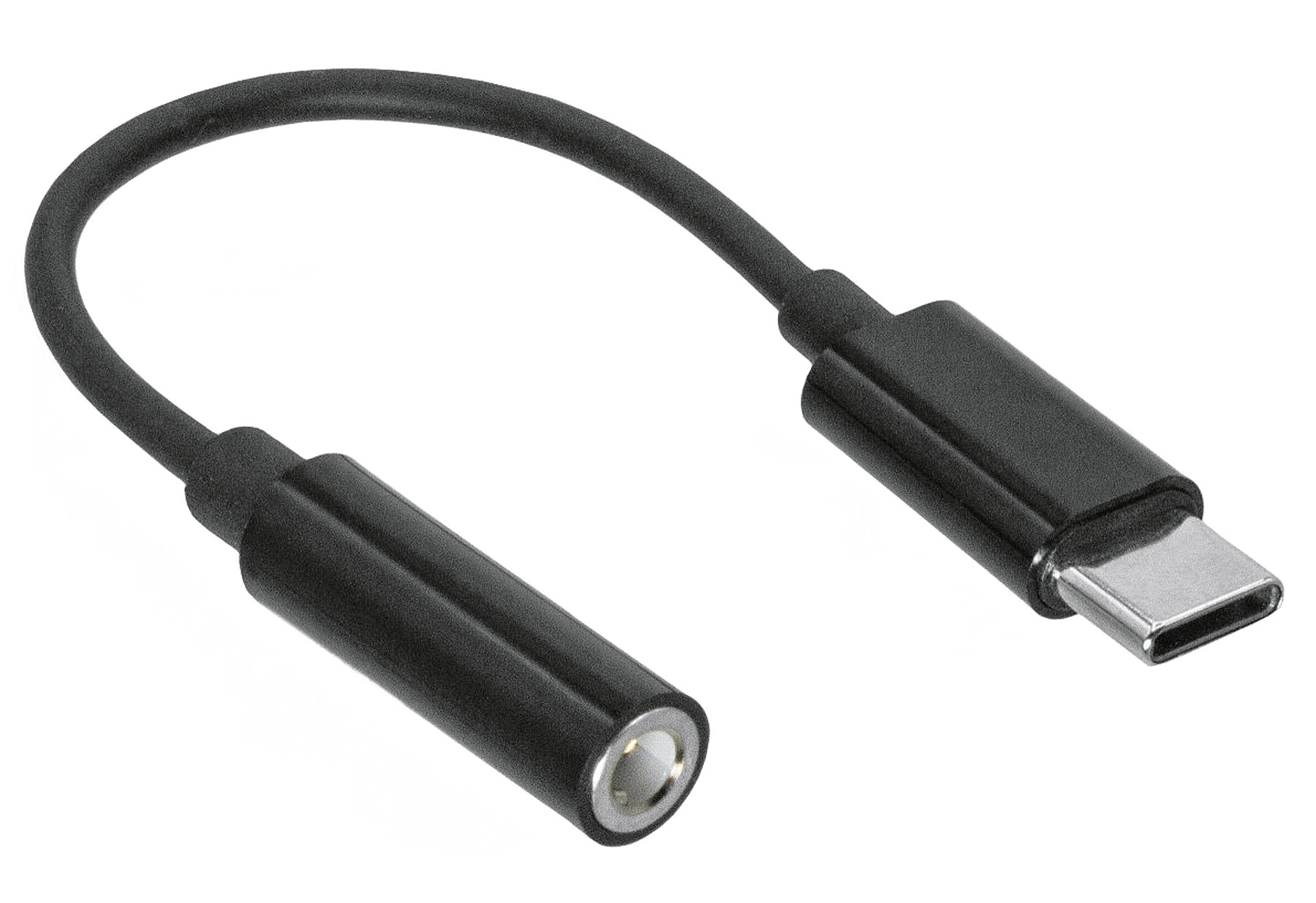 DINIC USBC-Audioadapter 3,5mm Klinke, schwarz - VPE: 7