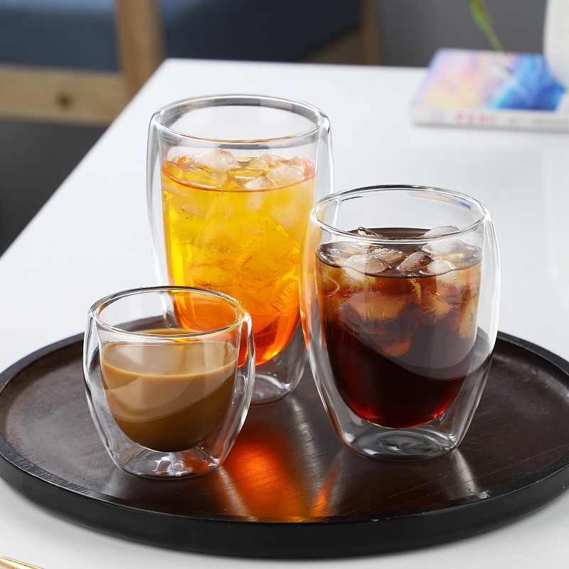 Bdt Doppelwandiges Thermoglas, Glas, Borosilikatglas, 350 ml, spülmaschinengeeignet
