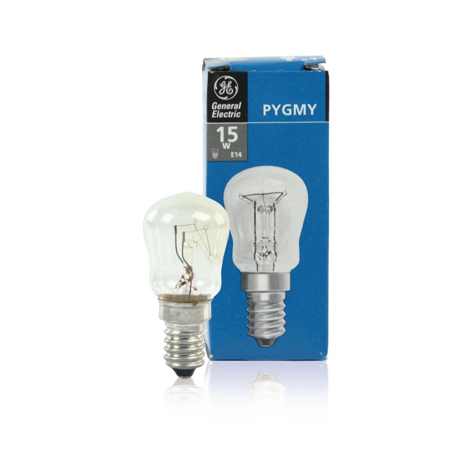 GE Birnenformlampe f- Kühlschrank / Projektorlampe konventionell 15W E-14 klar, 1 Stück