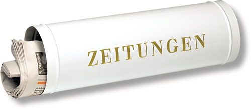 Zeitungsbox 800 Breite 400 mm weiß Stahl BURG-WÄCHTER