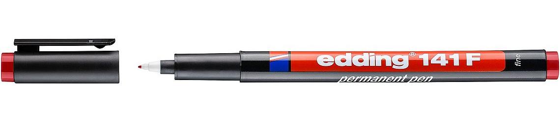 edding Permanent Marker141 F ohp rot - VPE: 10
