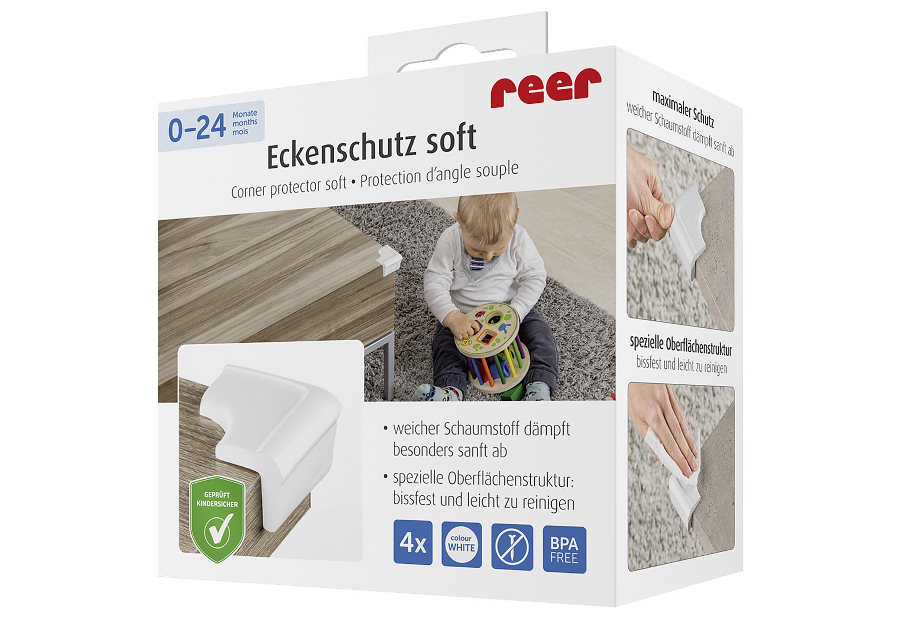 reer Eckenschutz soft weiß 4Stück