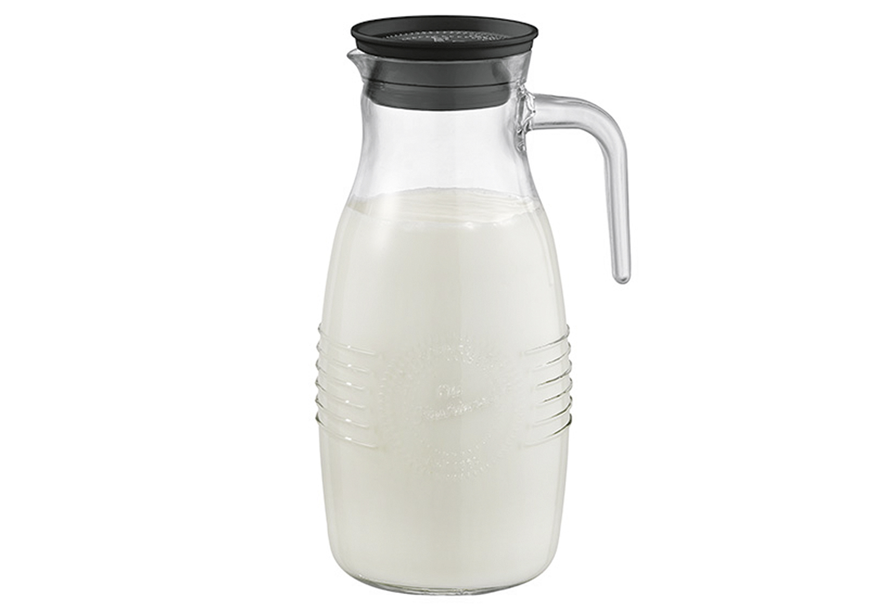 APS Glas Karaffe 'Old Fashioned' 1 Karaffe mit Deckel und Auffangsieb für Kerne oder Eis