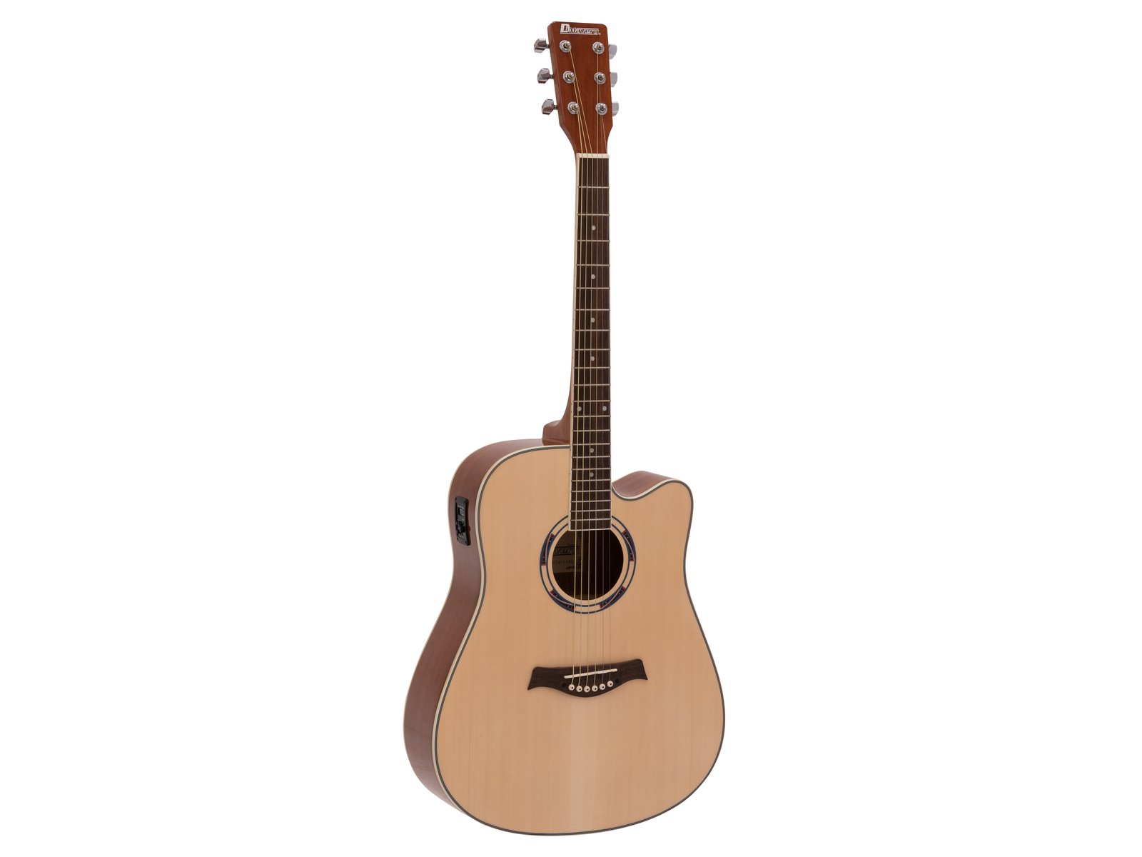 DIMAVERY JK-500 Westerngitarre, Cutaway, natur