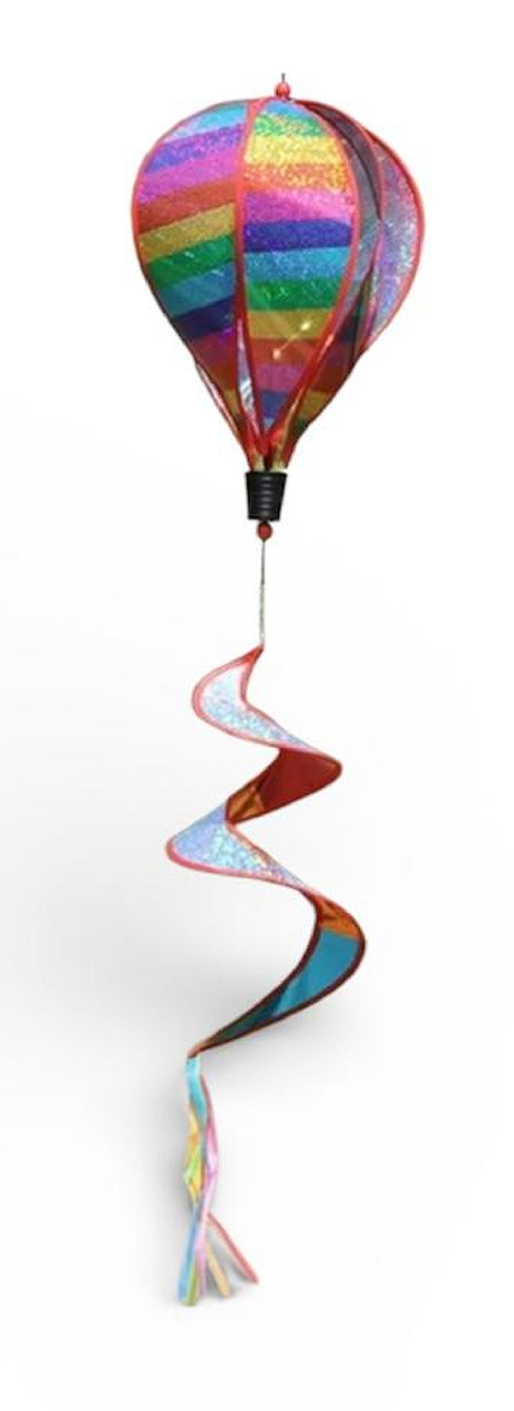 Bdt Rainbow- Ballon- Windspiel mit Spiralschweif ''Design2'', ⌀ 28cm, 110cm Länge