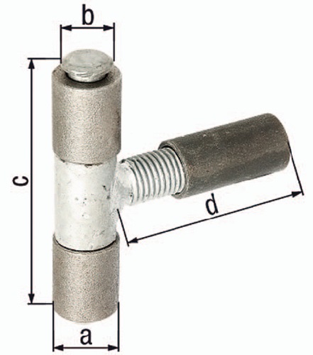 Anschweißband 27x15x90x92mm Stahl roh GAH