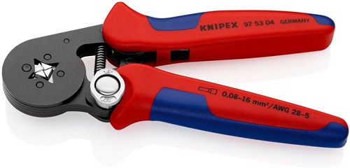 Aderendhülsenzange L.180mm 0,08-10,0+16,0 (AWG 28-5) mm² brün.Mehrkomp.-Hüllen