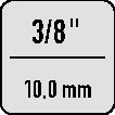 Aufsteckknarre 754-01 3/8 Zoll Rechtsgang 18 Z.754-01 GEDORE