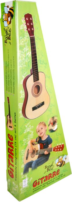 BGB Holzgitarre mit 6 Saiten, 75cm