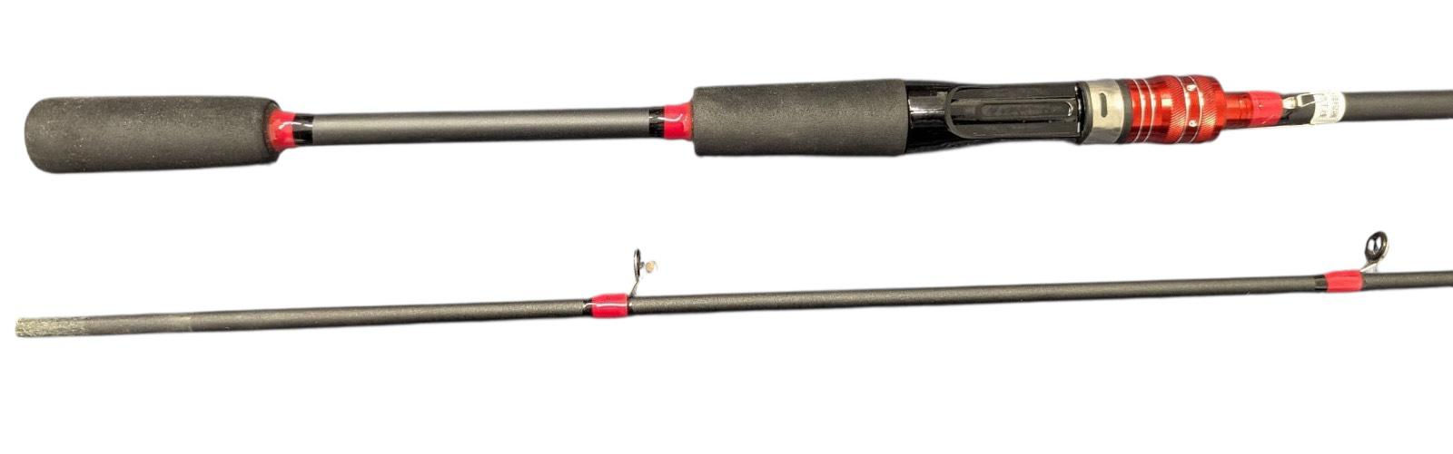 Bdt- FISHING GROUP 116g leichte Spinnrute WG:5-25g, Länge 2,10m, rot/ schwarz