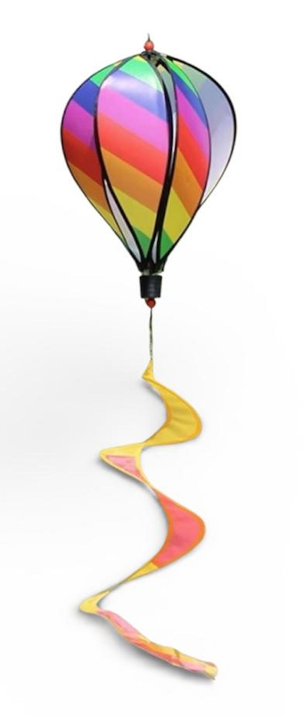 Bdt Rainbow- Ballon- Windspiel mit Spiralschweif ''Design1'', ⌀ 28cm, 110cm Länge