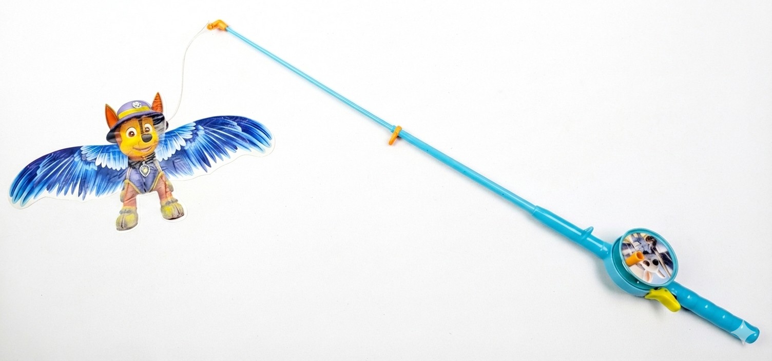 Bdt ''Drachenangel'' 70cm Angelrute + 30cm Drachen Paw Patrol