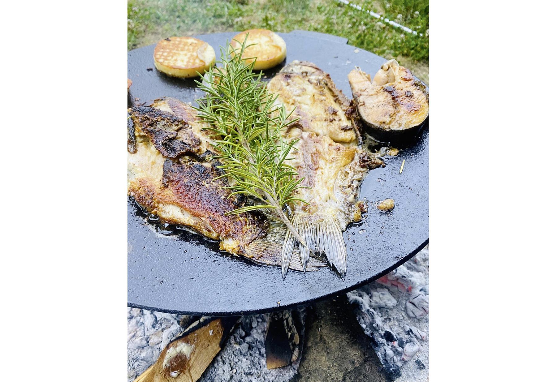 HAWS Feuerschale & Grill 1 Pfanne, abnehmbare Beine
