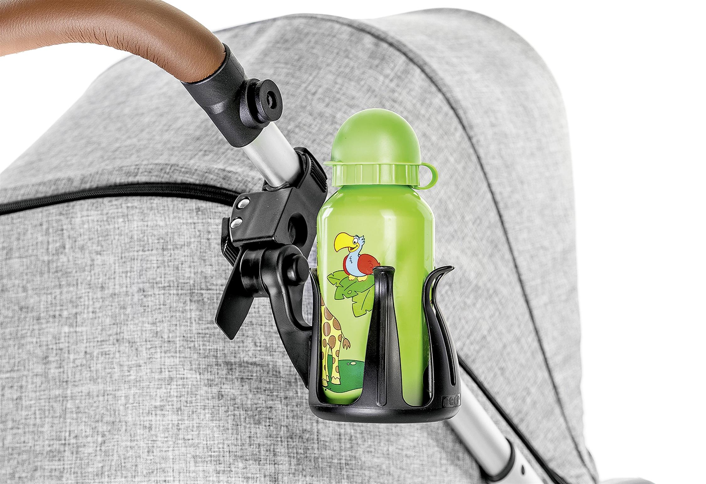 reer Clip&Go Cup Holder Getränkehalter 1 x Flaschenhalter, 1 x Clip