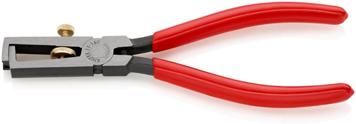 Abisolierzange L.160mm pol.Ku.-Überzug m.Öffnungsf.KNIPEX