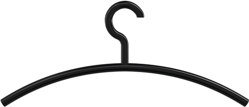 Kleiderbügel 570.1 99 Kunststoff 99 reinweiß Breite 450 mm Höhe 190 mm HEWI