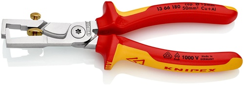 Abisolierzange StriX L.180mm VDE verchr.Mehrkomp.-Hüllen KNIPEX