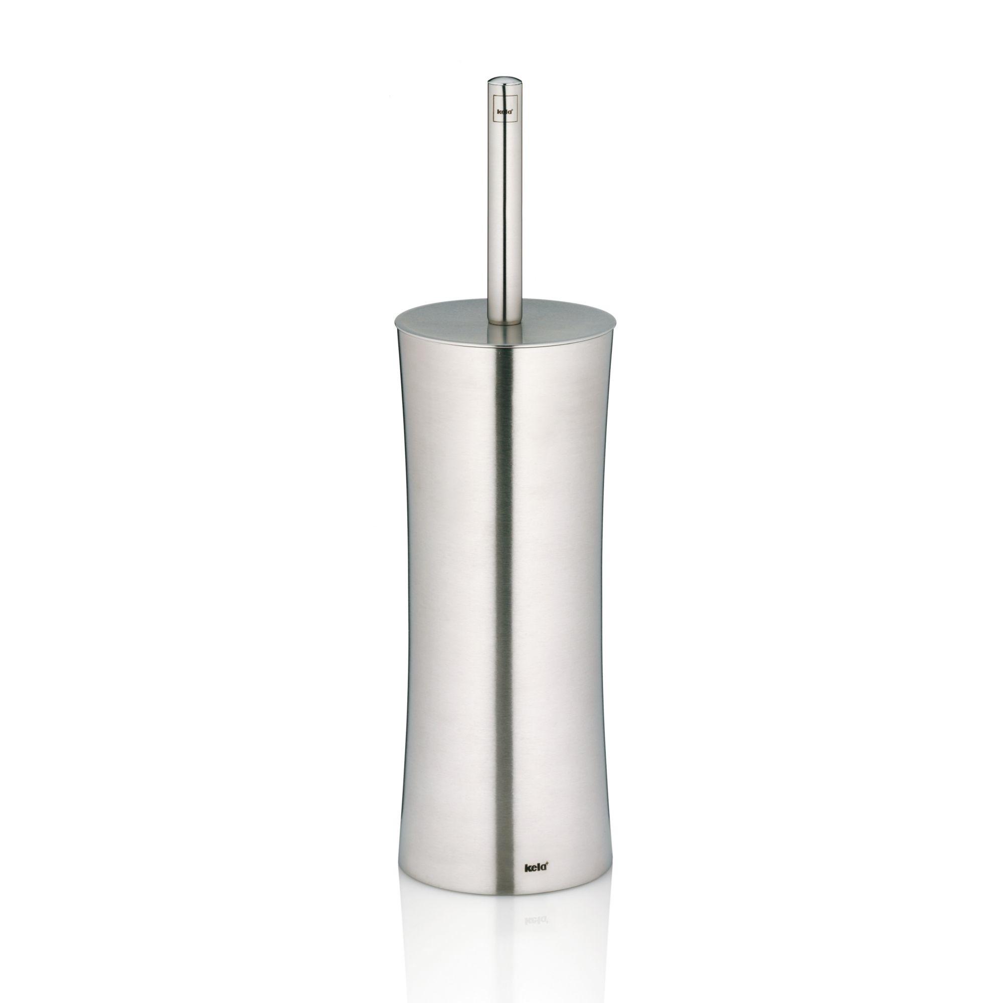 kela WC-Garnitur Elegance Edelstahl 36cm Ø10cm silber