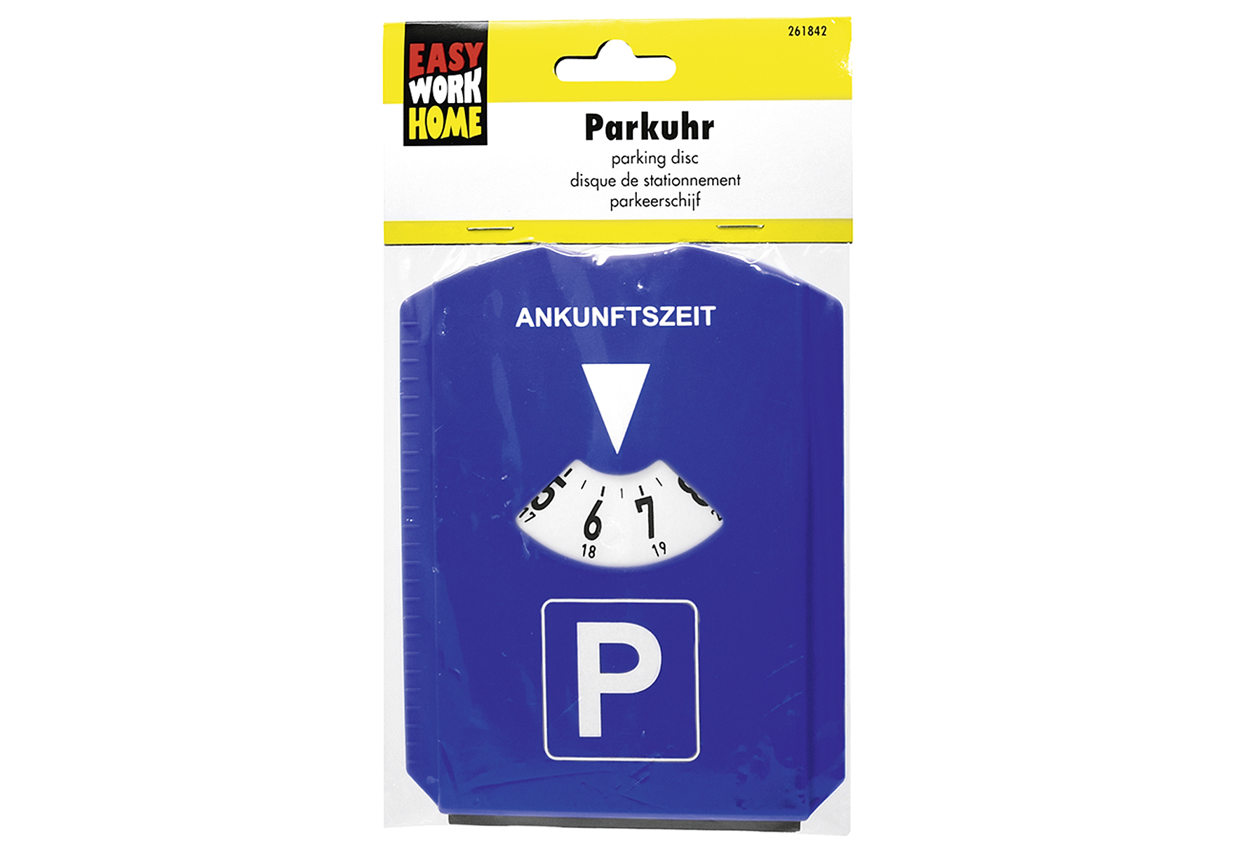 EASY WORK Parkscheibe mit 3 Einkaufswagenchips - VPE: 10