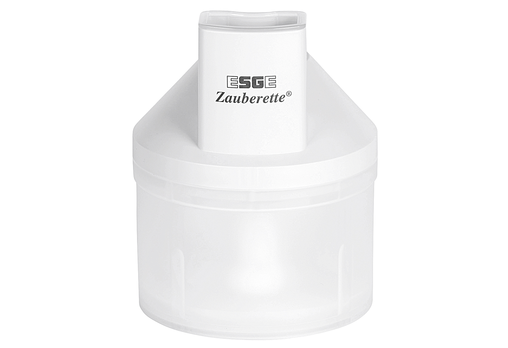 ESGE Zauberette 6500 transparenter Stopfer, 1 Scheibenträger, 1 Raspelscheibe fein, 1 Raspelscheibe grob, 1 Schneidscheibe fein, 1 Hackmesser aus Edelstahl mit Messerschutz, 1 patentierter Einlegeteller