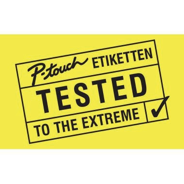 P-touch Schriftband Stark TZES631 laminiert 12mmx8m sw auf ge