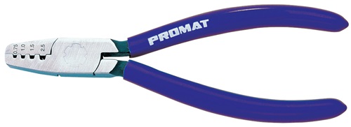 Aderendhülsenzange Gesamt-L.180mm 0,25-16,0 (AWG 23-5)mm² pol.Ku.-Überzug PROMAT