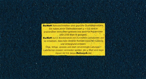 Antirutschmatte L500cm B25cm D8mm a.Granulat 1 Rl.DOLEZYCH