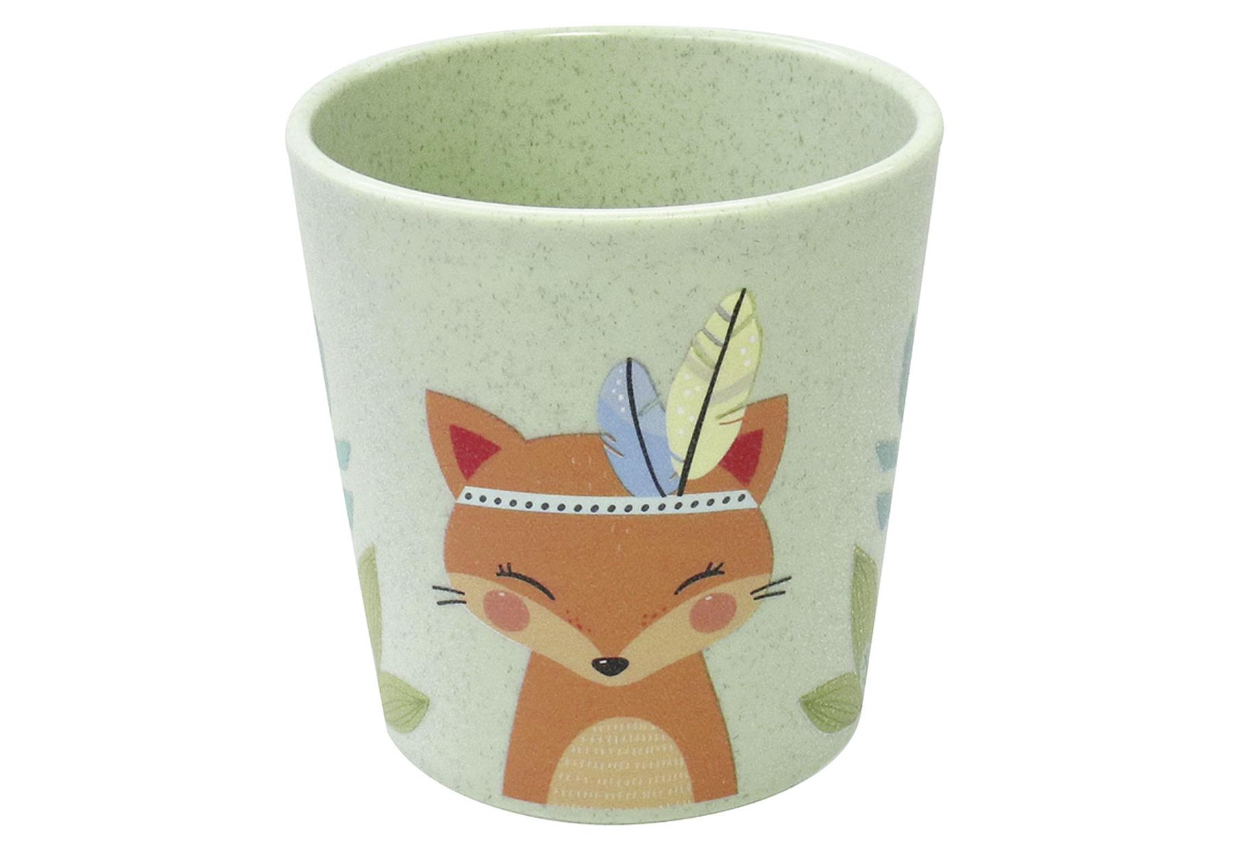 KOZIOL Kindergeschirr 'Fuchs Harry' 3-teilig, Teller, Becher, Schlae