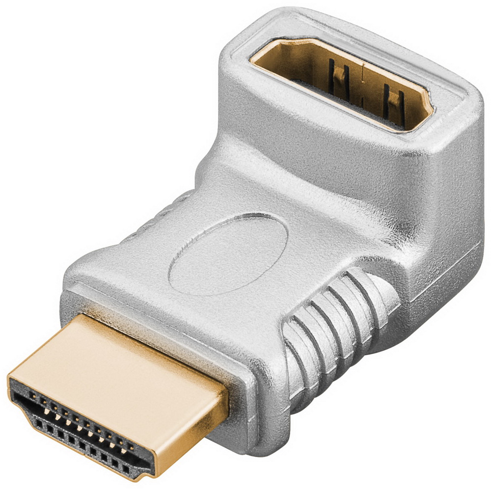 HDMI-Winkeladapter -90° vertikal HDMI-Stecker auf HDMI-Buchse