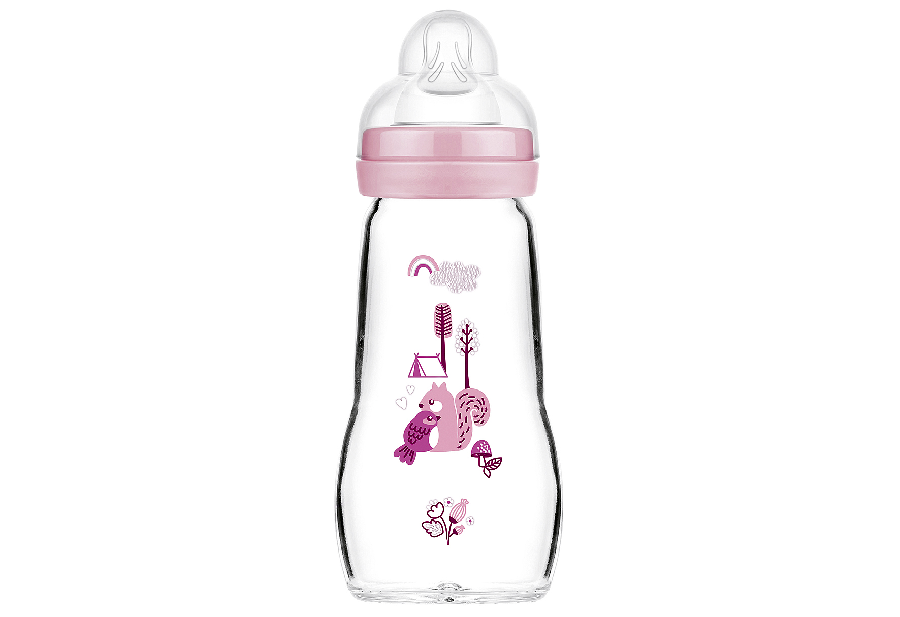 MAM Babyflasche Feel Good Elements 'Vogel  /Eichhörnchen'