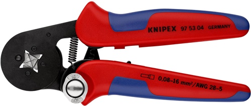Aderendhülsenzange L.180mm 0,08-10,0+16,0 (AWG 28-5) mm² brün.Mehrkomp.-Hüllen