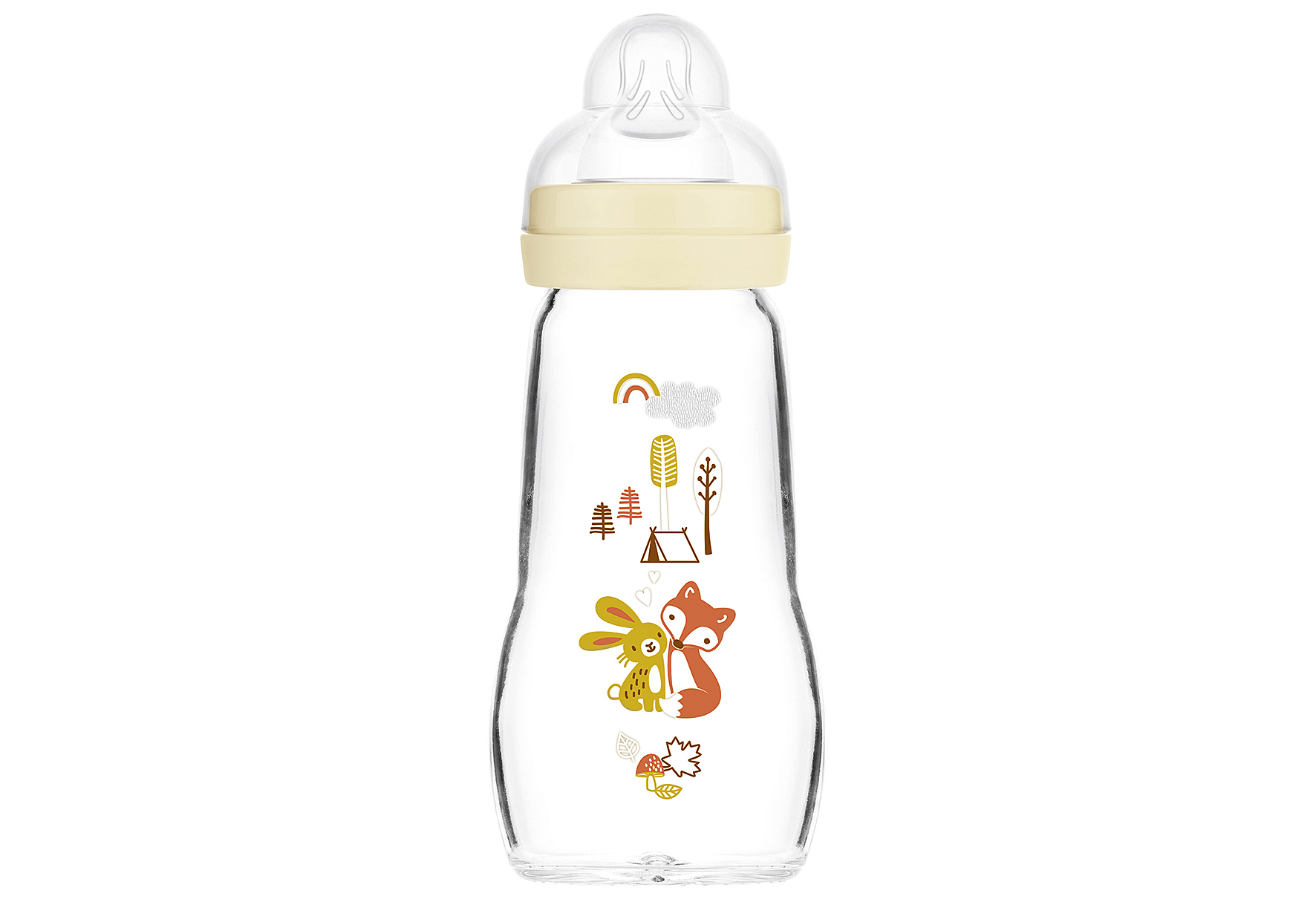 MAM Babyflasche Feel Good Elements 'Hase / Fuchs'