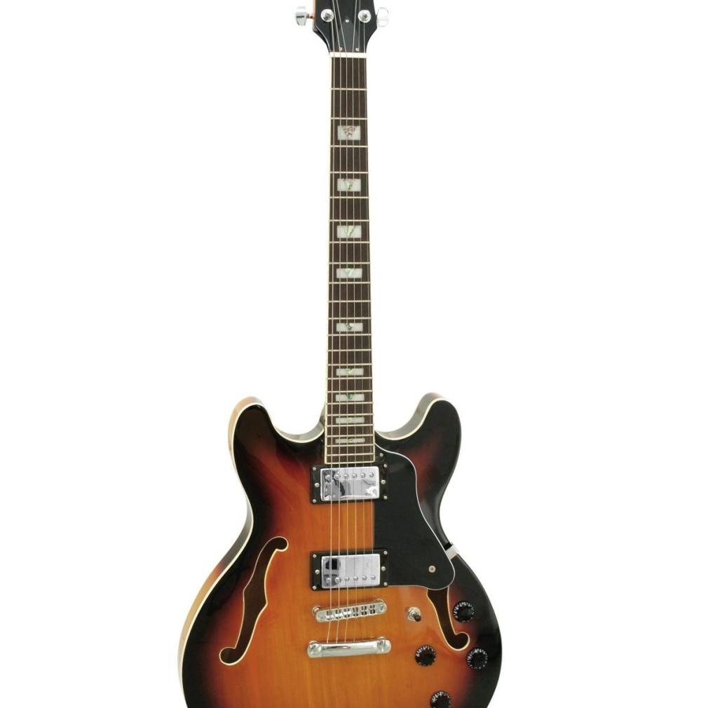 DIMAVERY SA-610 Jazz-Gitarre, sunburst
