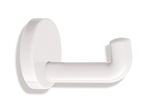 Einzelhaken 477.90.030 einfach A.100mm PA reinweiß 99 D.70mm HEWI