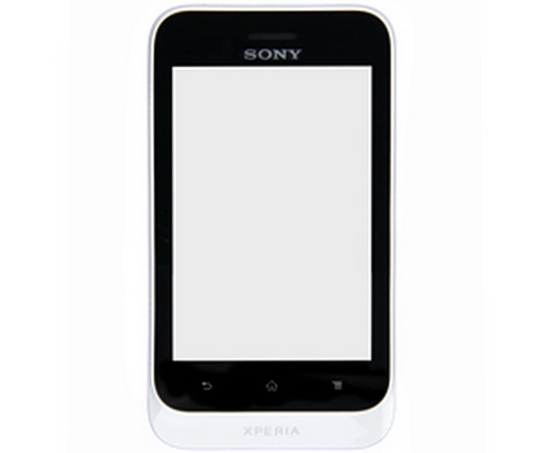 Sony XPERIA Tipo Oberschale mit Touch Panel weiß
