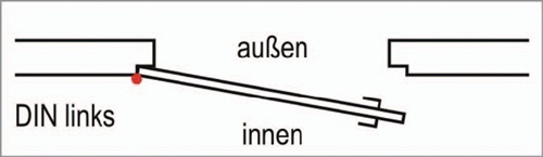 Panikgittertorschloss 140PGN Fkt.D ktg 33/60/72/9mm DIN L VA AMF