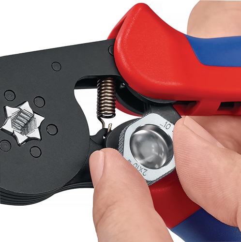 Aderendhülsenzange Gesamt-L.180mm 0,08-10,0 (AWG 28-7)mm² brün.Mehrkomp.-Hüllen