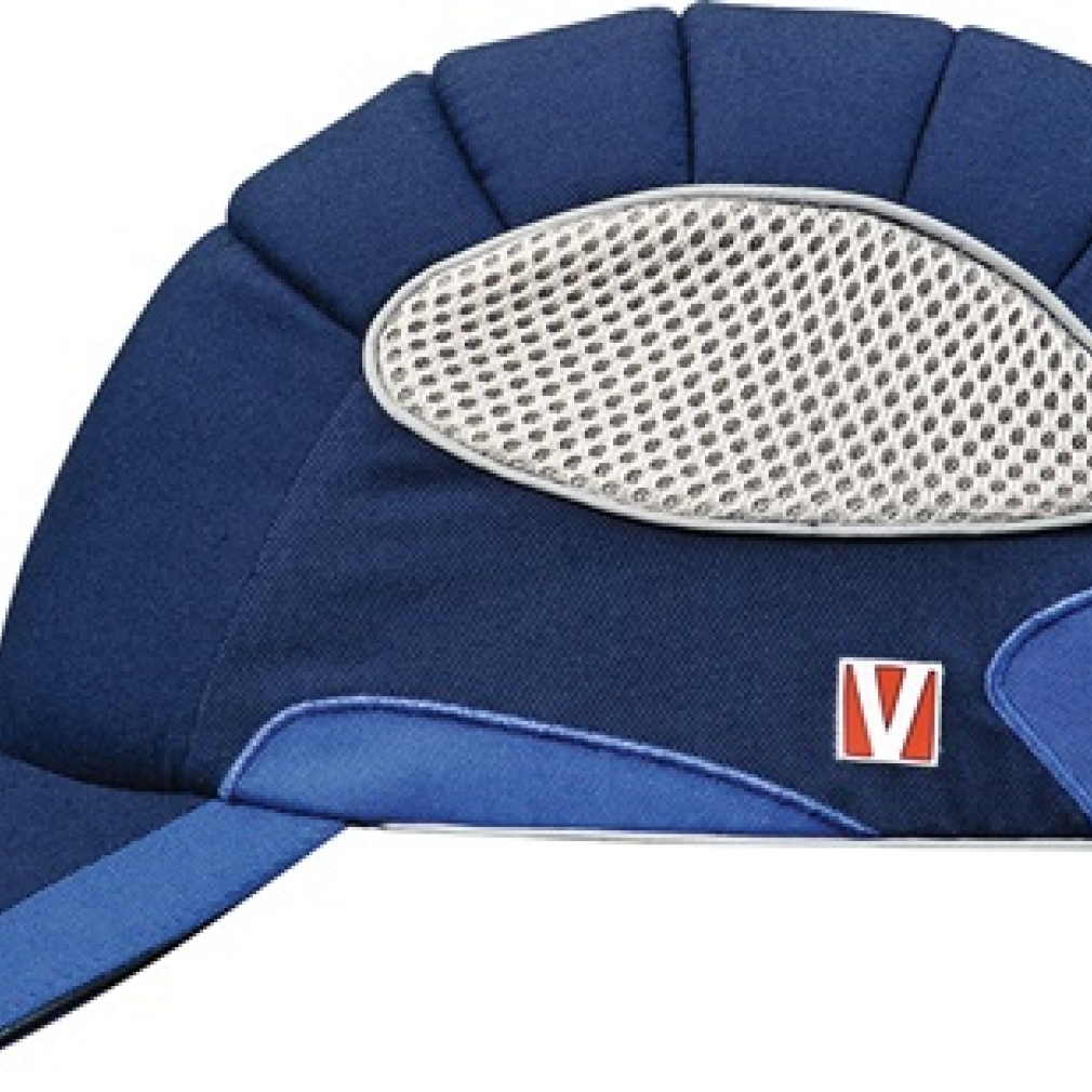 Anstoßkappe VOSS-Cap p.52-60cm kobaltblau/kornblau EN812:2013-04 VOSS