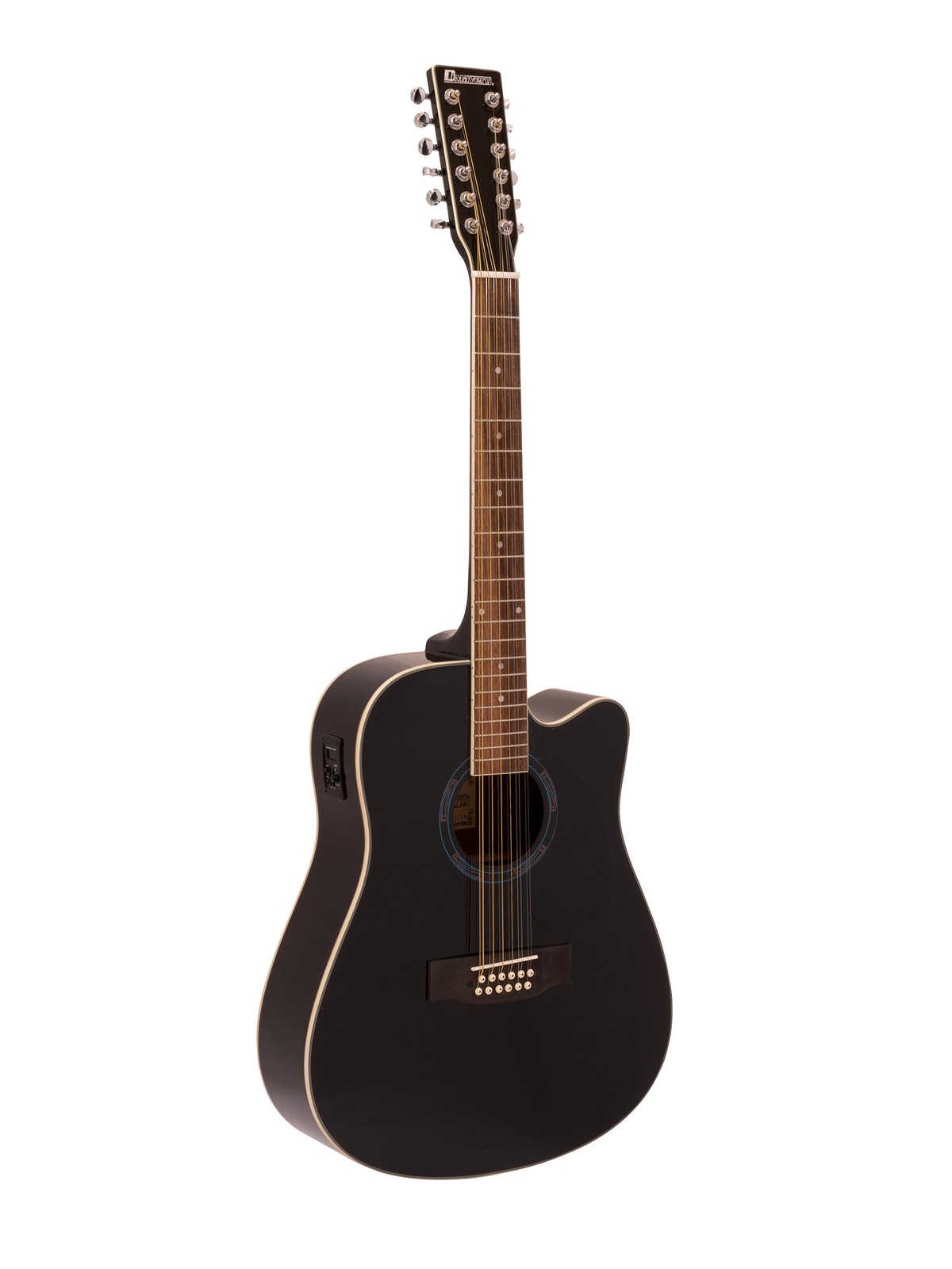 DIMAVERY DR-612 Westerngitarre 12-saitig, schwarz