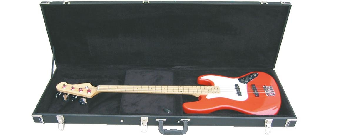 DIMAVERY Holz-Case f. E-Bass, rechteck