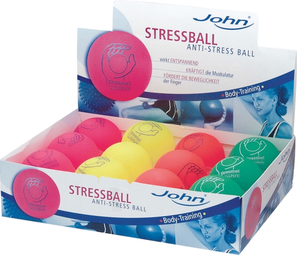 Anti-Stressbälle 3/75 mm, sortiert, 12 S