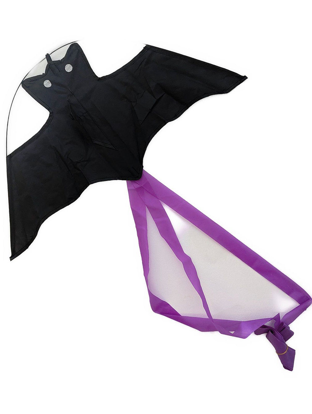 Bdt Drachen, Einleiner, Kite für Kind und Erwachsene *Batkite* inkl. 50m Leine, 60x30cm + 3m Schweif