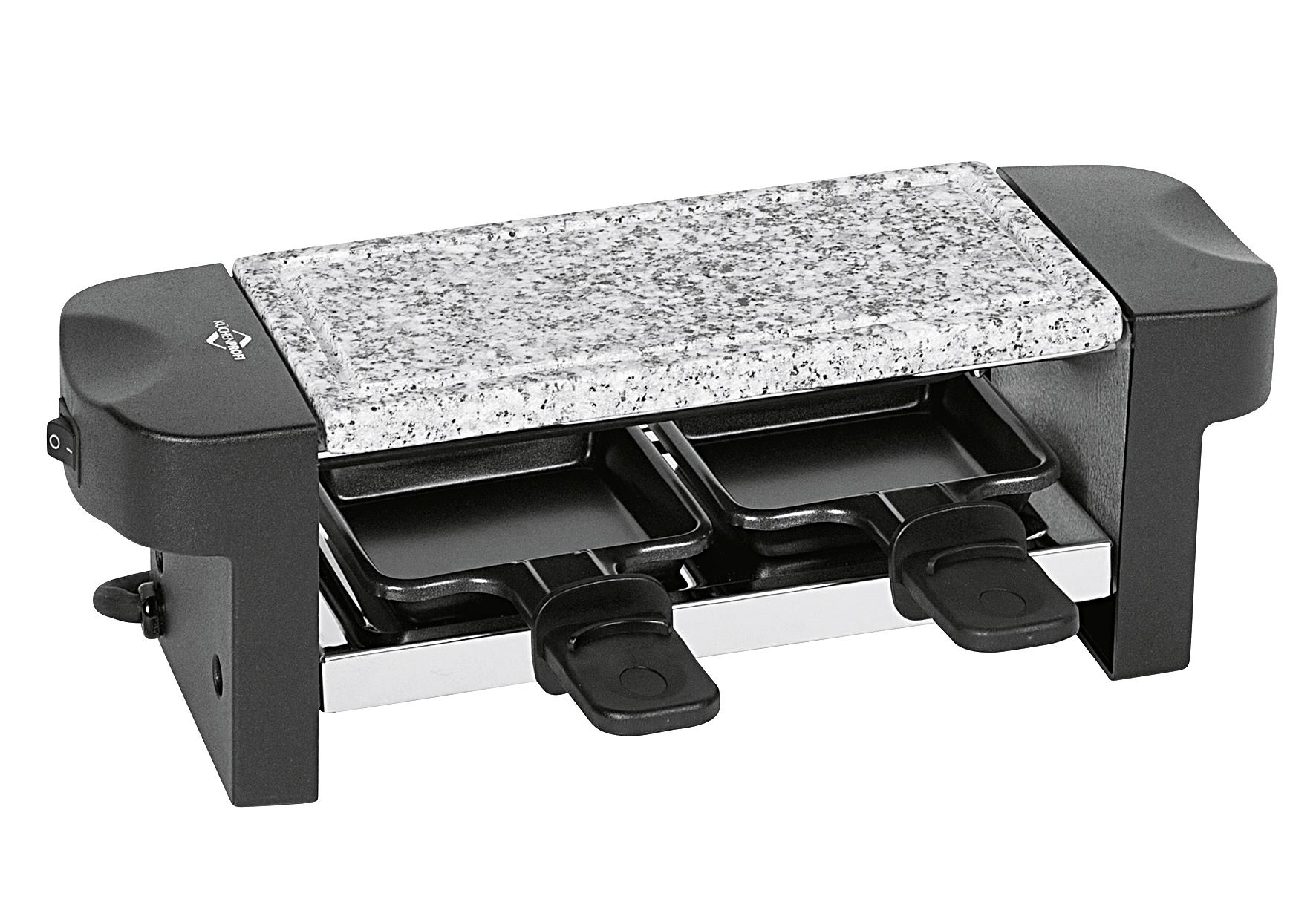 KÜCHENPROFI Raclette 'Hot Stone Duo' 4-teilig Raclette, 2 Pfännchen