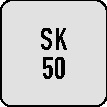Anzugsbolzen ISO 7388/IIB SK50 m.Bohr.PROMAT