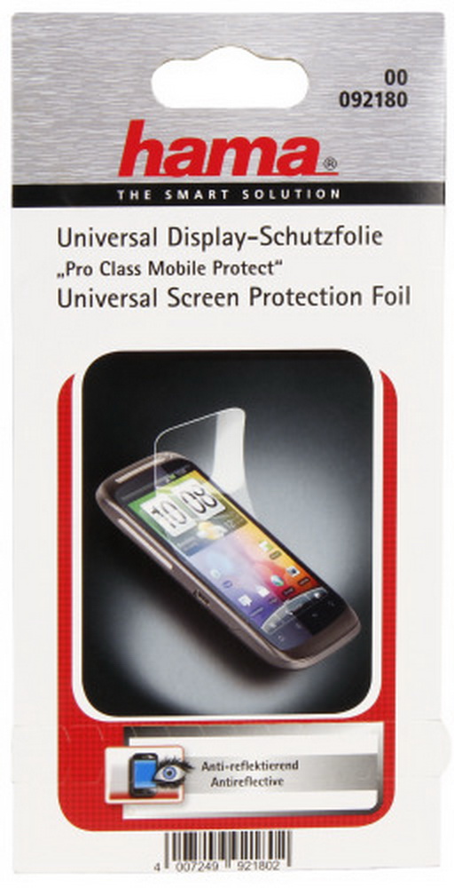 Pro Class Universal Display-Schutzfolie ''Mobile Protect'', 4 Stück