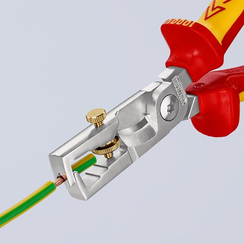 Abisolierzange StriX L.180mm VDE verchr.Mehrkomp.-Hüllen KNIPEX