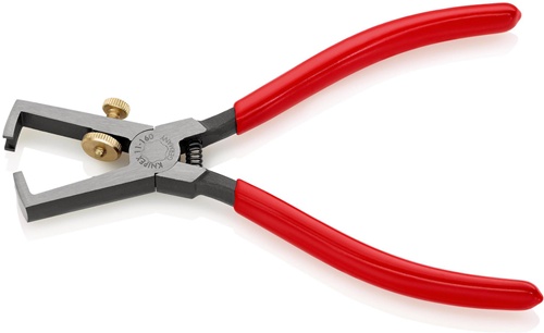 Abisolierzange L.160mm pol.Ku.-Überzug m.Öffnungsf.KNIPEX