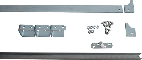 Laufschienen-Set 80786 Schienengröße 45x8mm Stahl verzinkt 75 oder 90 mm Rollen HBS-BETZ