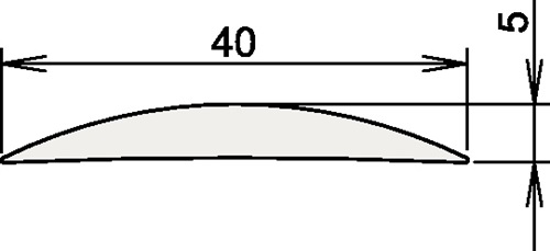 Aluschwelle 090 3-111 L.1090mm B.40mm Alu.silber elox.ATHMER